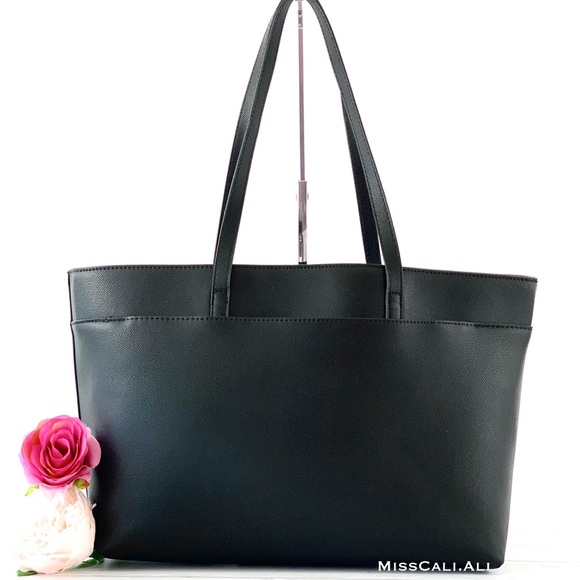 Betsey Johnson Black Tote Bag + Wristlet Set - Picture 7 of 9